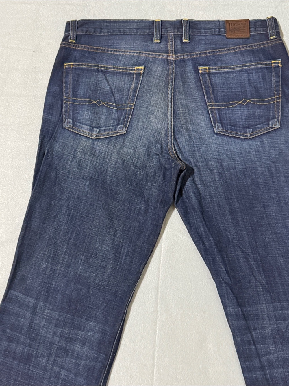 Lucky Brand Gene Montesano Vintage Regular Blue Jeans Size 36 - Picture 10 of 10